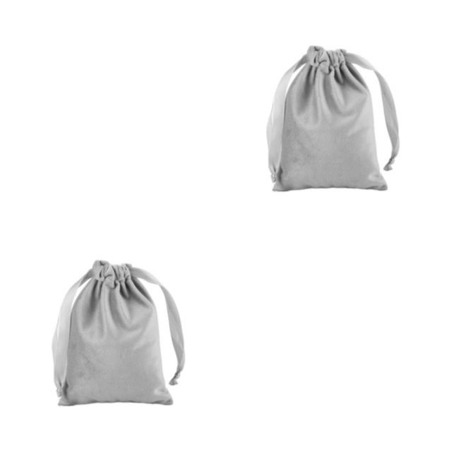 Bolsas de regalo para dulces Bearachild ecológicas y prácticas color gris 2Conjunto