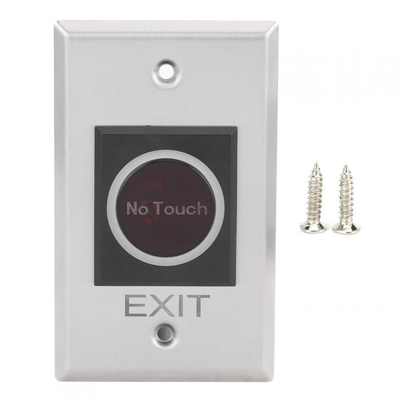 Interruptor de sensor infrarrojo sin contacto, botón retroiluminado LED, sistema de control de acceso DC12V