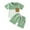 Green, variant on dmqupv Boy Outfits Baby Toddler Boys Girls Short Sleeve Clothing Children Patchwork Color Pocket Tops Shorts Outfits Green,Size for 6-12 Months