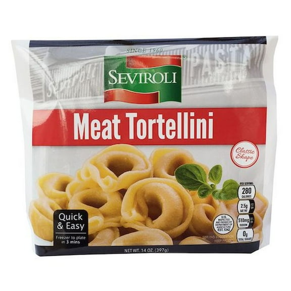 Seviroli Foods Meat Tortellini Pasta, 14 Ounce - 12 per case.