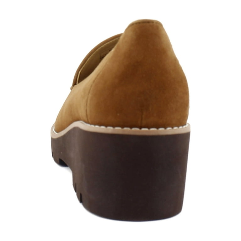 Vionic Women's Toffee Suede Ava Wedge Loafer 9.5W - Walmart.com