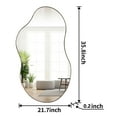 thumbnail image 2 of Irregular Mirror for Wall, Novelty Cloud Shaped Wall Mirror Asymmetrical Wall Mirror for Living Room Entryway 22"x36", 2 of 7