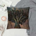 thumbnail image 2 of Qinduosi Zippered Pack Bread Tree Under The Night Sky Pillowcase in Starry Sky Decorative Two Sides Throw Pillow Covers for Home Bedroom Living Room Sofa Couch, 2 of 5
