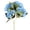 Blue, variant on Orange Artificial Carnation Flowers, Realistic Faux Silk Carnation Bouquet with Greenery for Home Wedding Centerpieces, Mother's Day, Office, and DIY Floral Decor