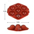 thumbnail image 4 of Molde de silicona semiesférico, 7 paquetes de moldes para hornear para hacer bomba de Chocolate caliente, pastel, gelatina, Mousse, 4 of 5