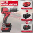 thumbnail image 2 of Power Tools Adapter Converter for Hilti 22V B22 Li-ion Battery for Mil-wau-kee 18V Electric Tools, 2 of 4