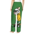 thumbnail image 2 of Bixox Women's Cool Skateboarding Bulldog Patterned Pajama Pants Loungewear, 2 of 5