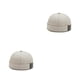 thumbnail image 2 of Guardurnaity Moda Skullcap estampado marinero INS estilo cálido Docker gorras elegante sin borde Color sólido sombrero diario baile Beige Beige 2piezas, 2 of 6