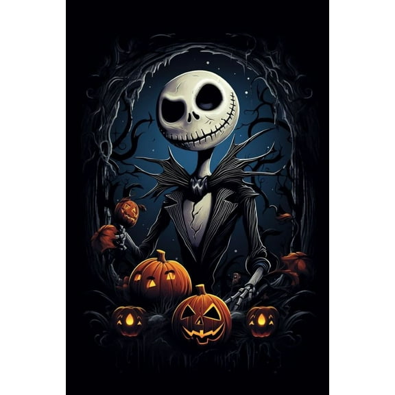 Jack and Sally Diamond Art Painting Kits - Full Drill Diamond Dots Paintings for Beginners, Round 5D Paint with Diamonds Pictures Gem DIY Adult Crafts 12x16inch