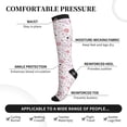 thumbnail image 2 of Pofeuu Retro Floral Print Compression Socks for Women & Men Circulation - Best Support for Nurses,Running,Athletic,Sports, 2 of 7