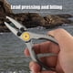 thumbnail image 4 of Mini alicates de pesca, tijeras de pesca de aleación de aluminio para pescador pescador (dorado) Sywqhk Alta Calidad, 4 of 6