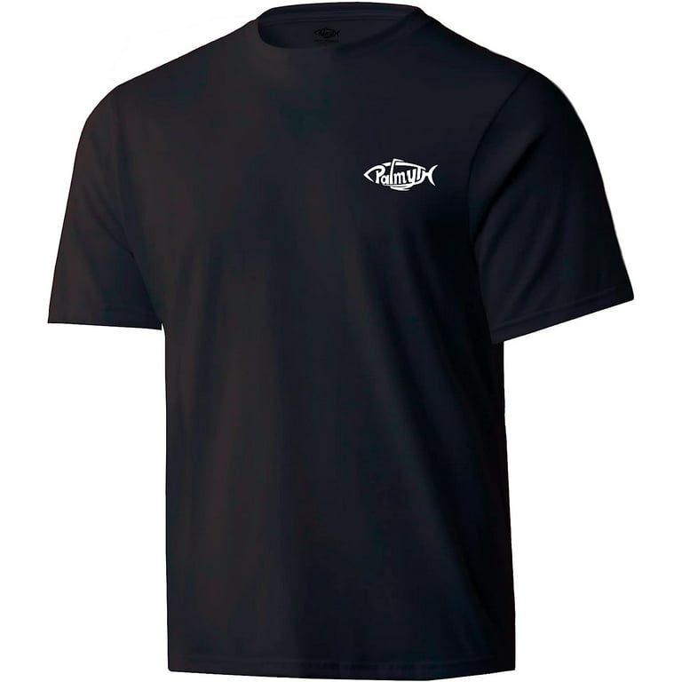 Palmyth Men's Fishing Shirt Short Sleeve Sun Protection UV UPF 50 SPF  T-Shirt 