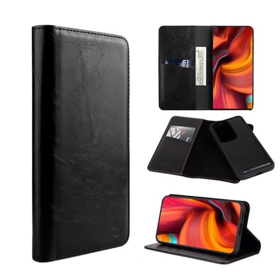 GSA Detachable Gentleman Wallet Case for Samsung Galaxy S23 Ultra Black