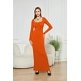 thumbnail image 3 of Two-in-one With Lining Double-layer Belly Contracting Hip Lifting Long Sleeve Narrow Dress, 3 of 7
