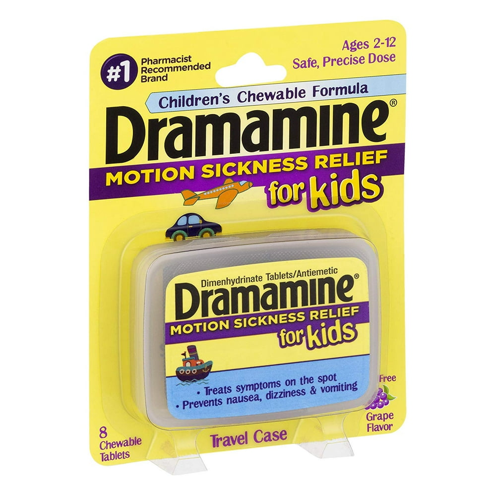 Dramamine Motion Sickness Relief for Kids 8 count each