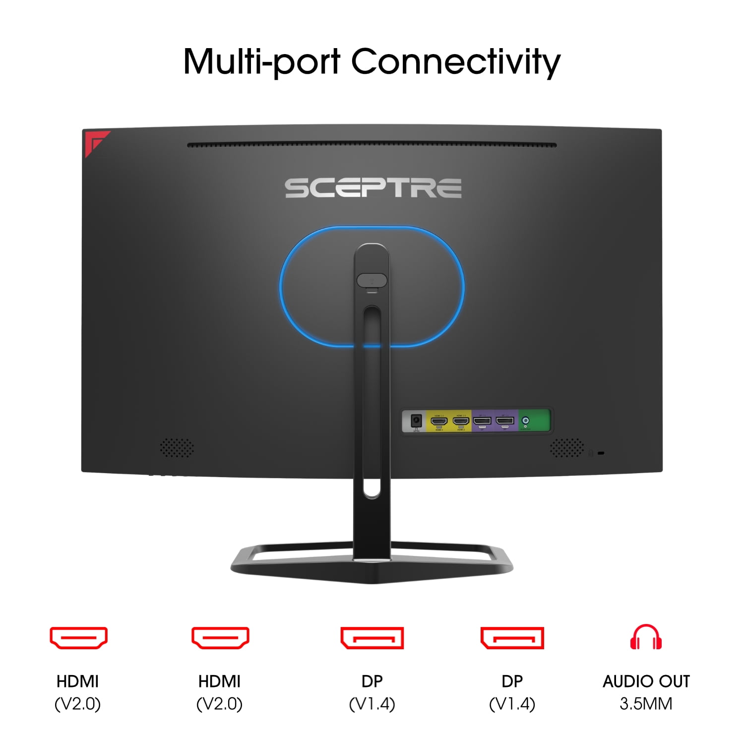 Sceptre New 27-inch Curved Gaming 240Hz Monitor 1500R DP HDMI Build-in Speakers 2026