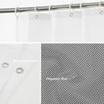 thumbnail image 2 of Modern Masculine Decor Shower Curtain,Black White Grey Stripes Fine Pin Diagonal Bathroom Decor Polyester Fiber Plastic Rings Quick-Drying Waterproof for Bathtubs/Bathroom, 72x72 inches, 2 of 6
