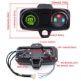thumbnail image 3 of Velocímetro Para Tablero De Motocicleta, Instrumento De Motocicleta De Ajuste Universal, Pantalla Digital LCD, 12 V Para CG125 2000 A 2008, 3 of 7
