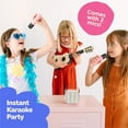 thumbnail image 2 of Mini Karaoke Machine with 2 Wireless Microphones Portable Mini Karaoke Machine for Kids for Christmas Party Gift, 2 of 7