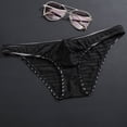 thumbnail image 4 of Calzoncillos transparentes de seda de hielo para hombre, ropa interior fina de cintura baja de malla, sexy, transpirable, de verano, pantalones de moda para jóvenes, 4 of 6