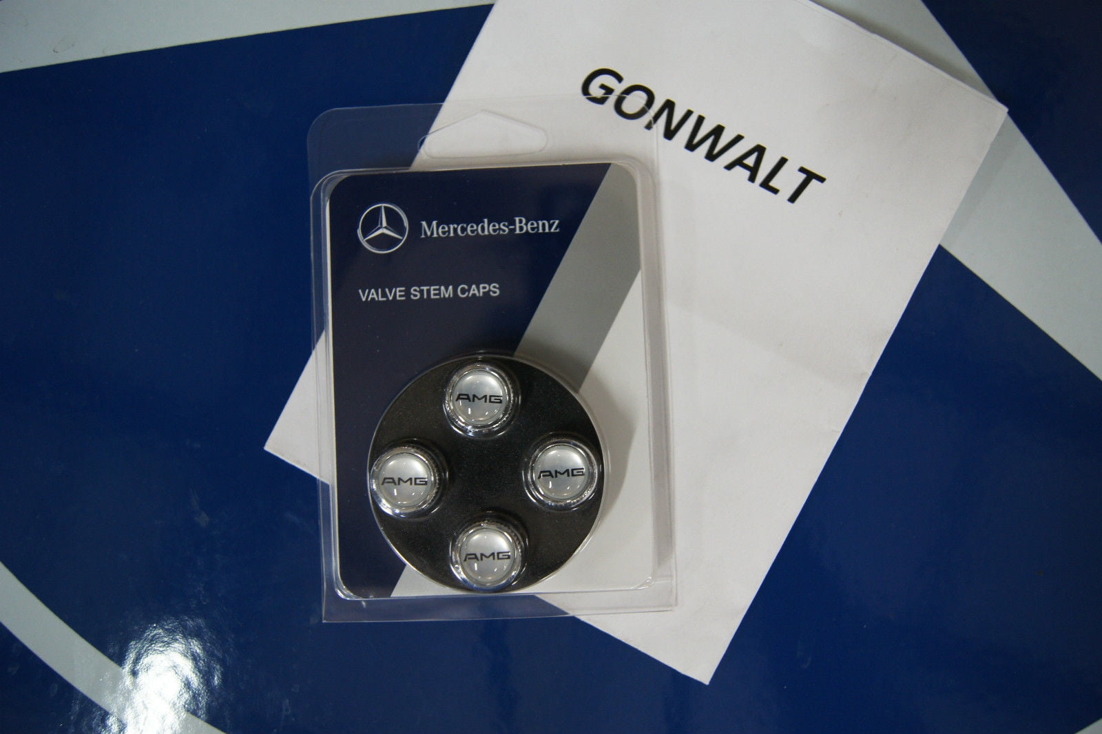 Mercedes Benz AMG Genuine Tire Valve Stem Caps E63 E55 C32 C55 C63 SL55