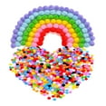 thumbnail image 5 of Spatiy 2000pcs Colorful Pom Pom Balls Fluffy Small Pom Poms DIY Party Banner Garland Making Plush Balls Wedding Birthday Tissue Pom Pom Decoration 10mm, 5 of 6