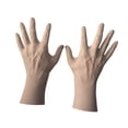 thumbnail image 4 of Maniquí de mano masculino, modelo de mano masculina, soporte para anillos, organizador de joyas, soporte para collar, 2 uds., 4 of 9