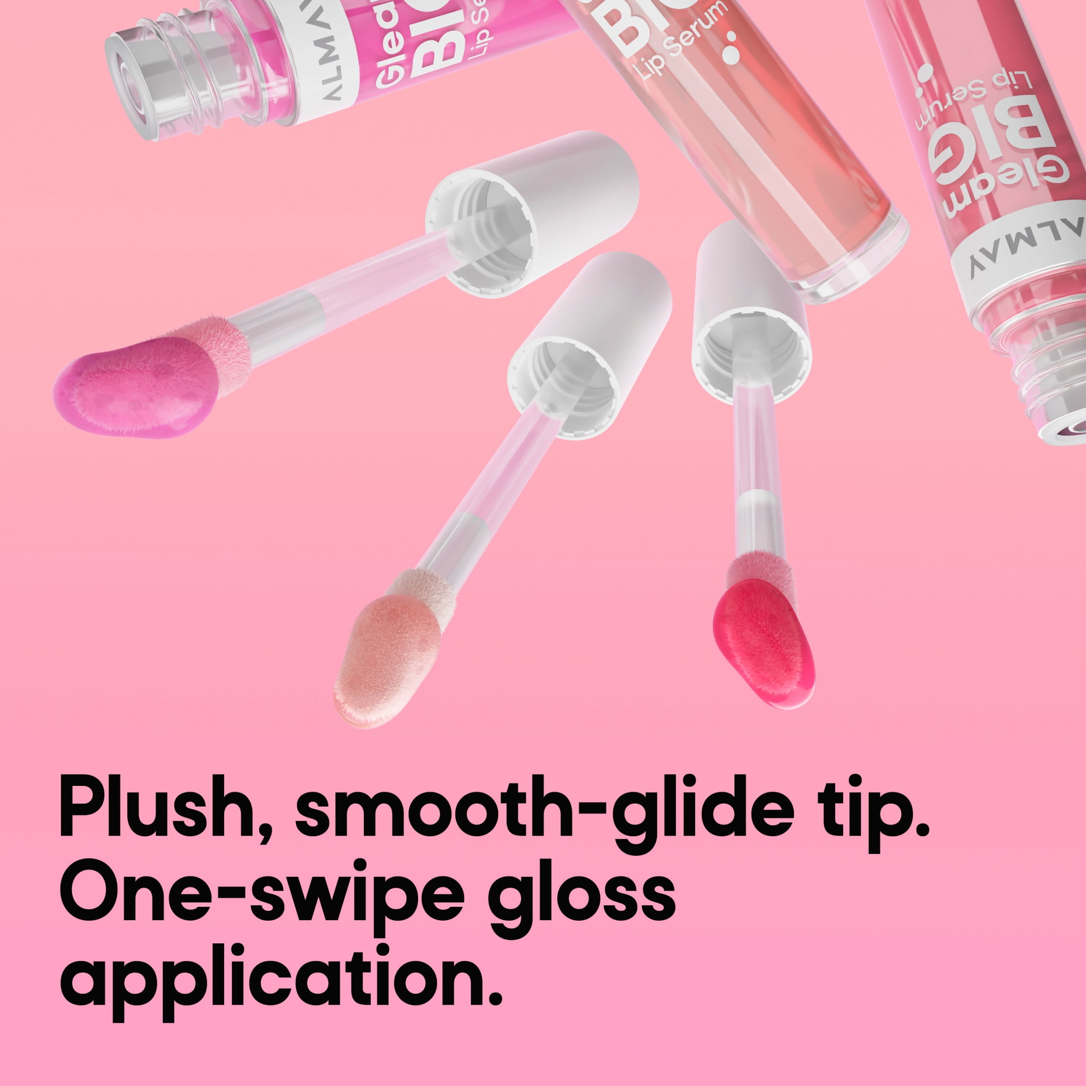 Almay Gleam Big™ Lip Serum, Hydrating Oil, High-Shine, Hypoallergenic, Non-Sticky, 300 Make Your Mauve, 0.13 fl oz