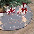 thumbnail image 3 of FMSHPON Christmas Trees Grey Xmas Christmas Tree Skirt Stand Mat for Holiday Party Decoration Indoor Outdoor 48 inches, 3 of 3