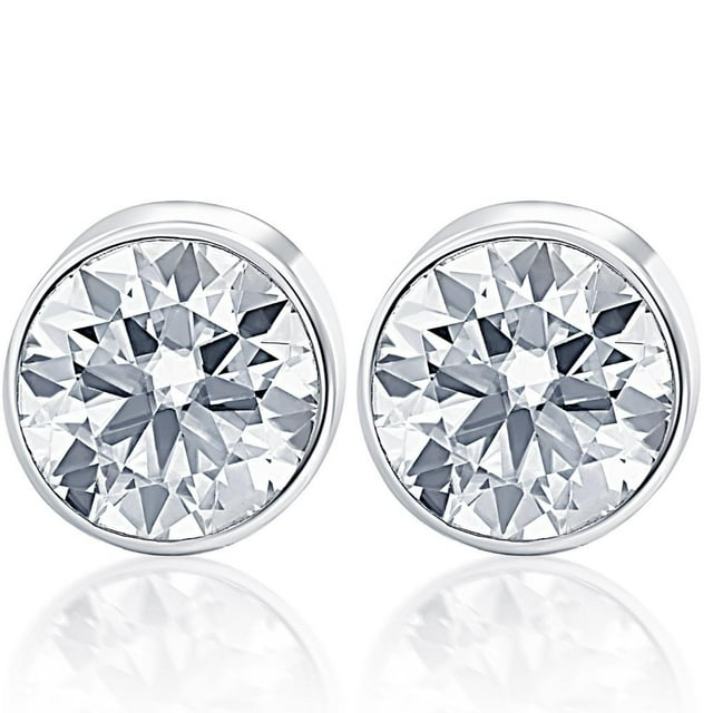 .25Ct Round Brilliant Cut Natural Quality Diamond Stud Earrings In 14K Gold