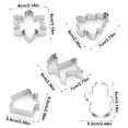 thumbnail image 3 of Advancent Paquete de 5 moldes para repujado de galletas navideñas, molde para galletas de acero inoxidable para Fondant, herramienta para hornear postres Herramientas y accesorios para hornear D Advancent HA008965-04, 3 of 6