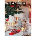 thumbnail image 2 of 12 Pack Flameless Battery Operated Candle, Tea Lights Battery Operated LED Small Round Candles for Wedding, Dining Table, Proposal, Home Decoration (1.5" 1.9"), 2 of 18
