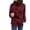Wine, variant on Women Solid Zipper Sweatshirt Turtleneck Warm Soft Blouse Casual Fashion Sweatshirt Pullover Tops Shirt Jacket Women Hoodie Sweater Binding Full Zip Jacket Light Pullover Sweatshirt Women