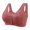 Hot Pink, variant on Staron Front Closure Bras for Women No Underwire Comfort Bra Stretch Wireless Bra Comfortable No Steel Bras Front Button Bra