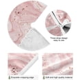 thumbnail image 2 of SKYSONIC Pink Marble Christmas Tree Skirt 48" Christmas Decorations Indoor Outdoor Tree Skir for Home Holiday Party Decorations Gift, 2 of 5