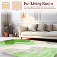thumbnail image 2 of ODIKA 4'x6' Machine Washable Non-Slip Area Rug, Mossy Glen Textured Abstract High Traffic Rug, Green, 149103, 2 of 7