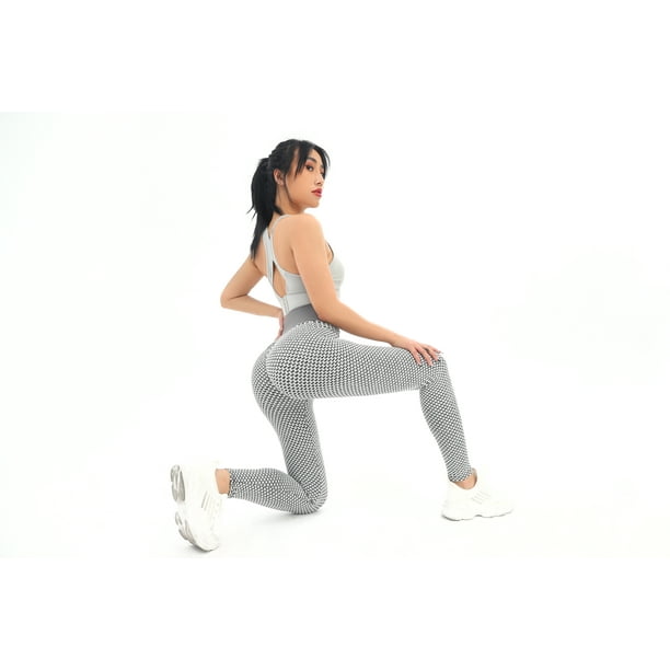 2021 Chic Women's High Waist Yoga Pants Tummy Control Slimming Booty  Leggings Workout Running Butt Lift Tights sportwear