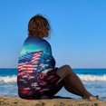 thumbnail image 3 of Independence Day Of The United States Flag Ultra Fine Fiber Beach Towels for Travel And Quick Drying Absorbent Towels for Swimming, 3 of 7