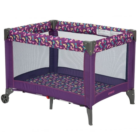 Cosco Portable Compact Baby Play Yard, Butterfly Twirl