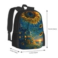 thumbnail image 3 of Daiia Sunflower Castle Starry Sky Backpack for Men and Women -Durable Backpack Large Capacity, Water-Resistant Bag with Adjustable Straps and Laptop Compartment, 3 of 9