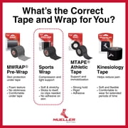 (2 pack) Mueller Sports Wrap, 2 Black