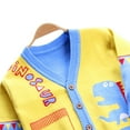thumbnail image 5 of LYMAYTER Boys V-Neck Sweater for Kids Toddler Cartoon Long Sleeve Cardigan Jacket Spring Fall with Pocket Jersey Tunic for 2-8 Y, 5 of 9