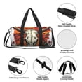 thumbnail image 4 of KLL Western Desert Cactus Ram Skull Duffle Bag For Men Women Sport Gym Fitness Tote Travel Training Workout Basketball Football Weekender, 4 of 6