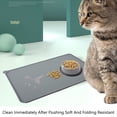 thumbnail image 4 of Silicone Pet Feeding Pad Is Waterproof Non Slip And Foldable Can Collect Spills And Debris In Two Sizes, 4 of 8
