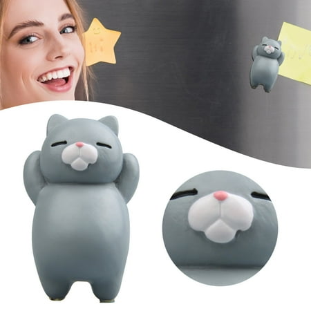 

marioyuzhang Cat Fridge Magnets Fun Cat Refrigerator Magnet Kitchen Decor Fridge Cat Ornament Perfect for Whiteboard Refrigerator Map Notes Calendar Gift for Lady Cats Lovers Novelty Butt