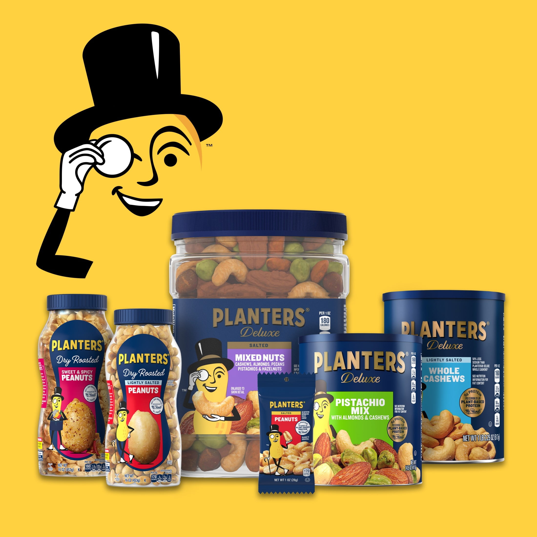 PLANTERS Peanut Butter Chocolate Trail Mix with Honey Roasted Peanuts, Peanut Butter M&M'S Chocolate Candies, Peanut M&M'S Peanut Chocolate Candies and Cocoa Almonds, 6 oz Bag