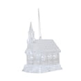 thumbnail image 3 of Casa de Navidad luminosa, decoración navideña, modelo de pueblo pequeño, adorno colgante de vacaciones, escultura de cabaña para fiesta, interior, oficina Estilo C, 3 of 8