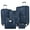 Dark Blue, variant on 【LuckyNote】3 Piece Softside Luggage Set with Duffel Bag, Expandable TSA Lock Suitcase on Spinner Wheels