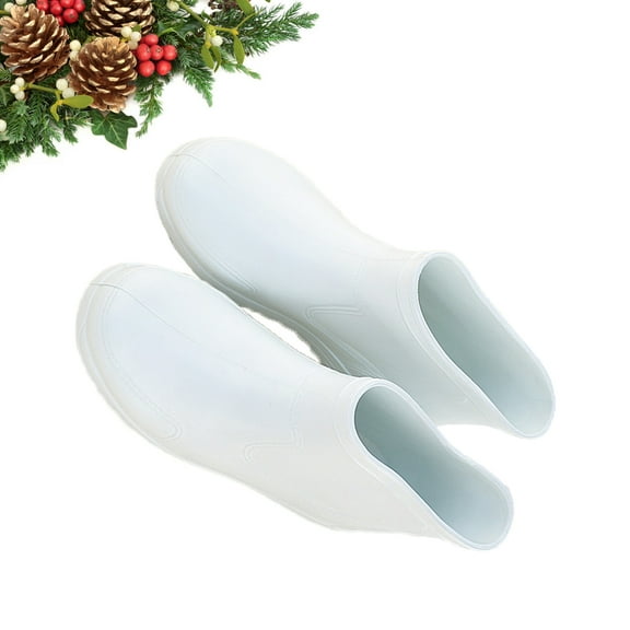 TEHAUX Men's Outdoor Boots, Low Cut Rain Shoes with EVA Sole, Non- Work Shoes for Adults