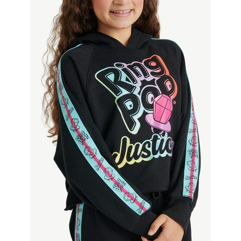 Justice Girls Ring Pop Bazooka Collab Hoodie, Sizes XS-XLP Justice Girls Ring Pop Bazooka Collab Hoodie, Sizes XS-XLP